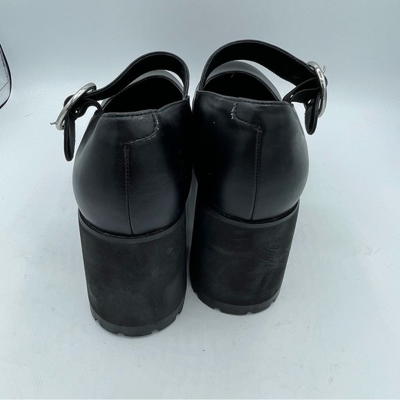 Current Mood Dolls Kill Womens Size 11 Mary Jane Platform Shoes Black Buckle - Picture 4 of 7